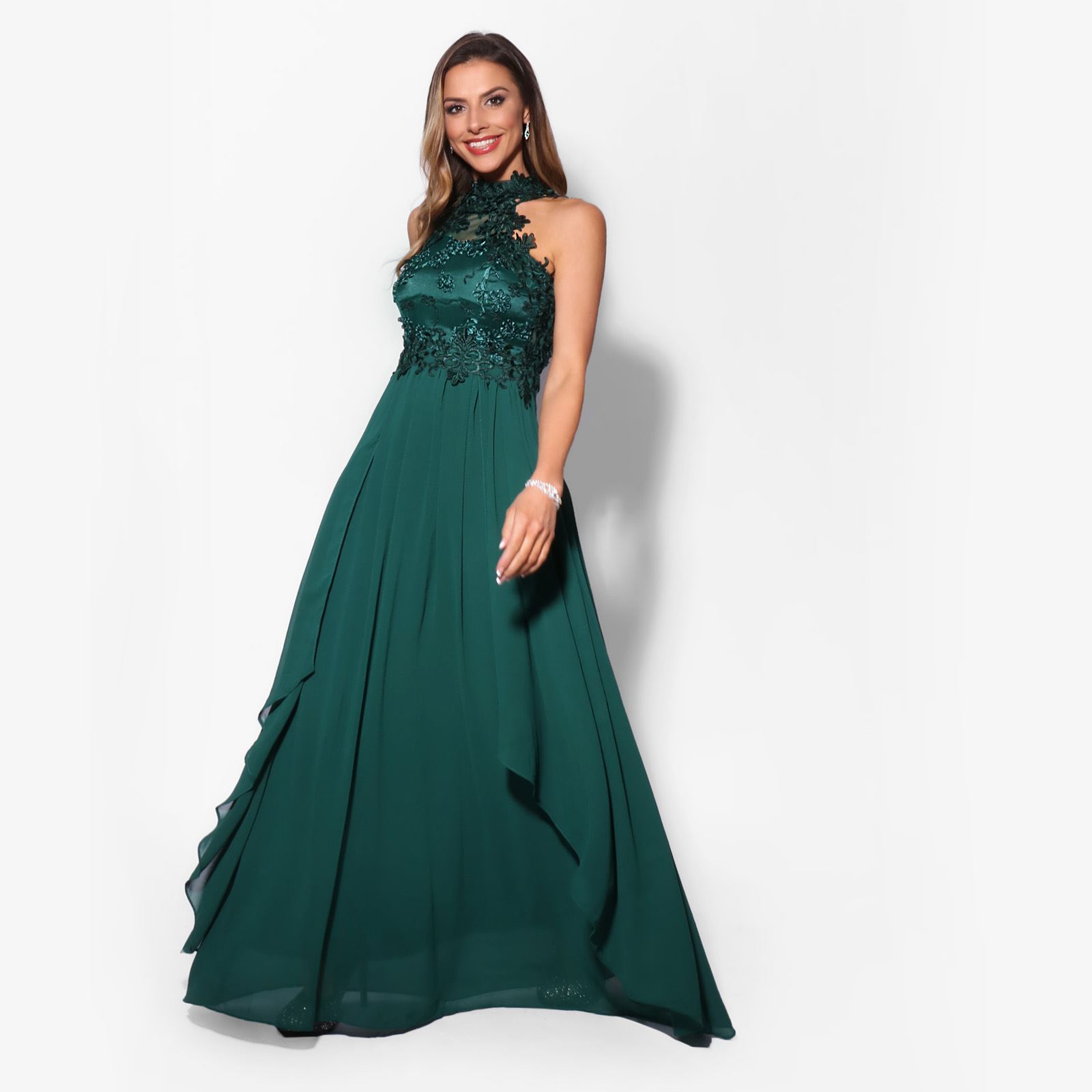 Vestido JULIETA curvy verde - Imagen 3